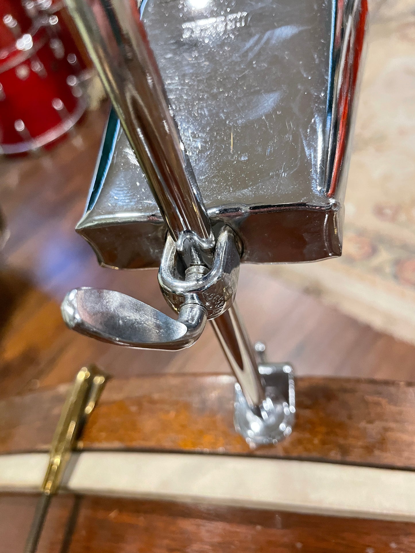 1960s Premier Cow Bell w/ Bass Drum Hoop Mount Holder