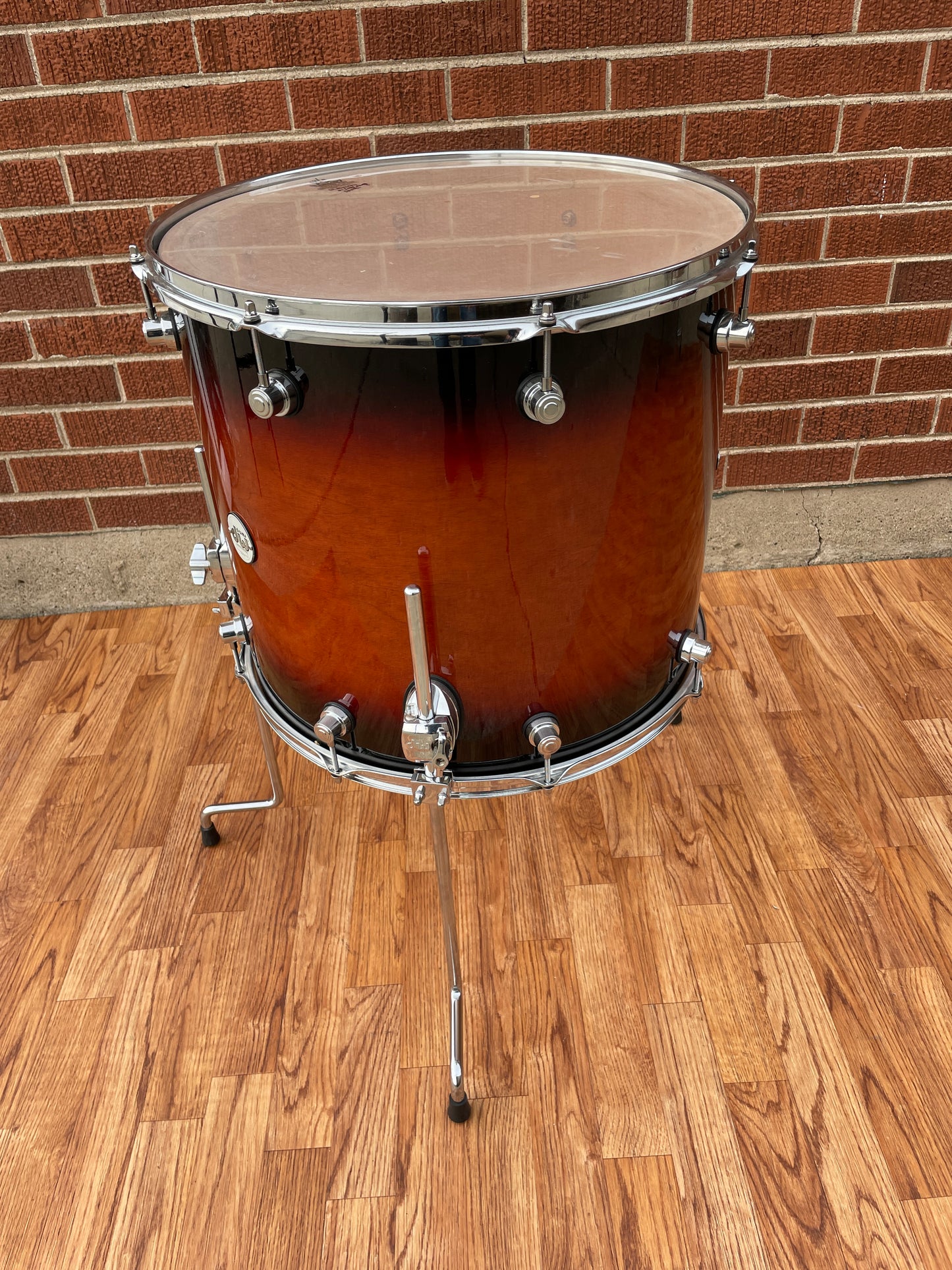 DW Design Series 16x18 Floor Tom Single Drum Tobacco Burst Drum Workshop