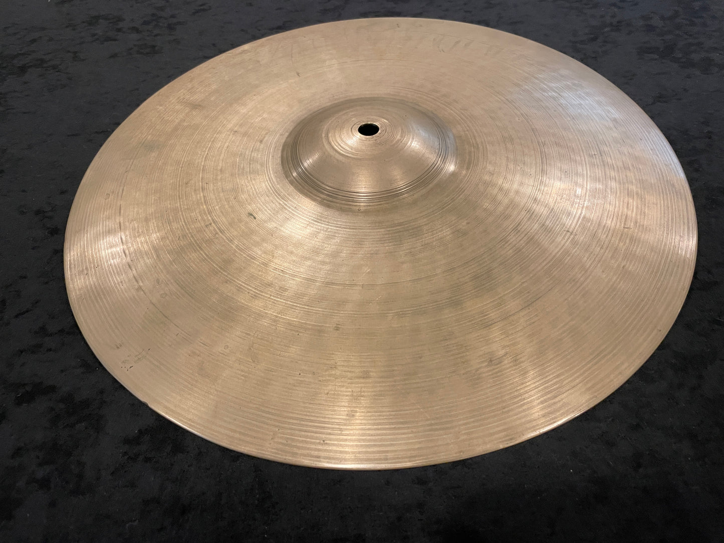 14" Zildjian A 1940s-50s Trans Stamp Hi-Hat Single / Small Ride Cymbal 1172g #718 *Video Demo*