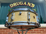 1950s WFL Ludwig 5.5x14 Buddy Rich Super Classic 8 Lug Snare Drum White Marine Pearl