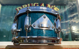 1958 Slingerland Radio King Little Pro Outfit No. 4N Drum Set Aqua Blue Sparkle