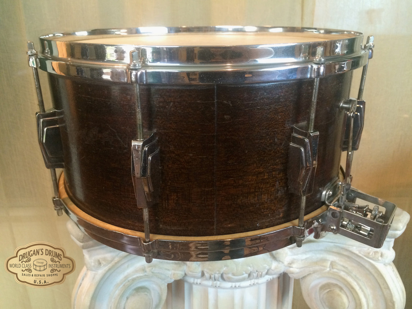 Stunning 1939 Super Ludwig & Ludwig 6.5x14 Snare Drum