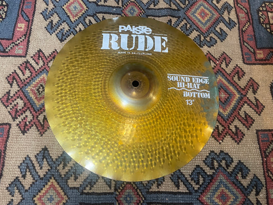 13" Paiste Rude Sound Edge Bottom Hi-Hat Cymbal 952g