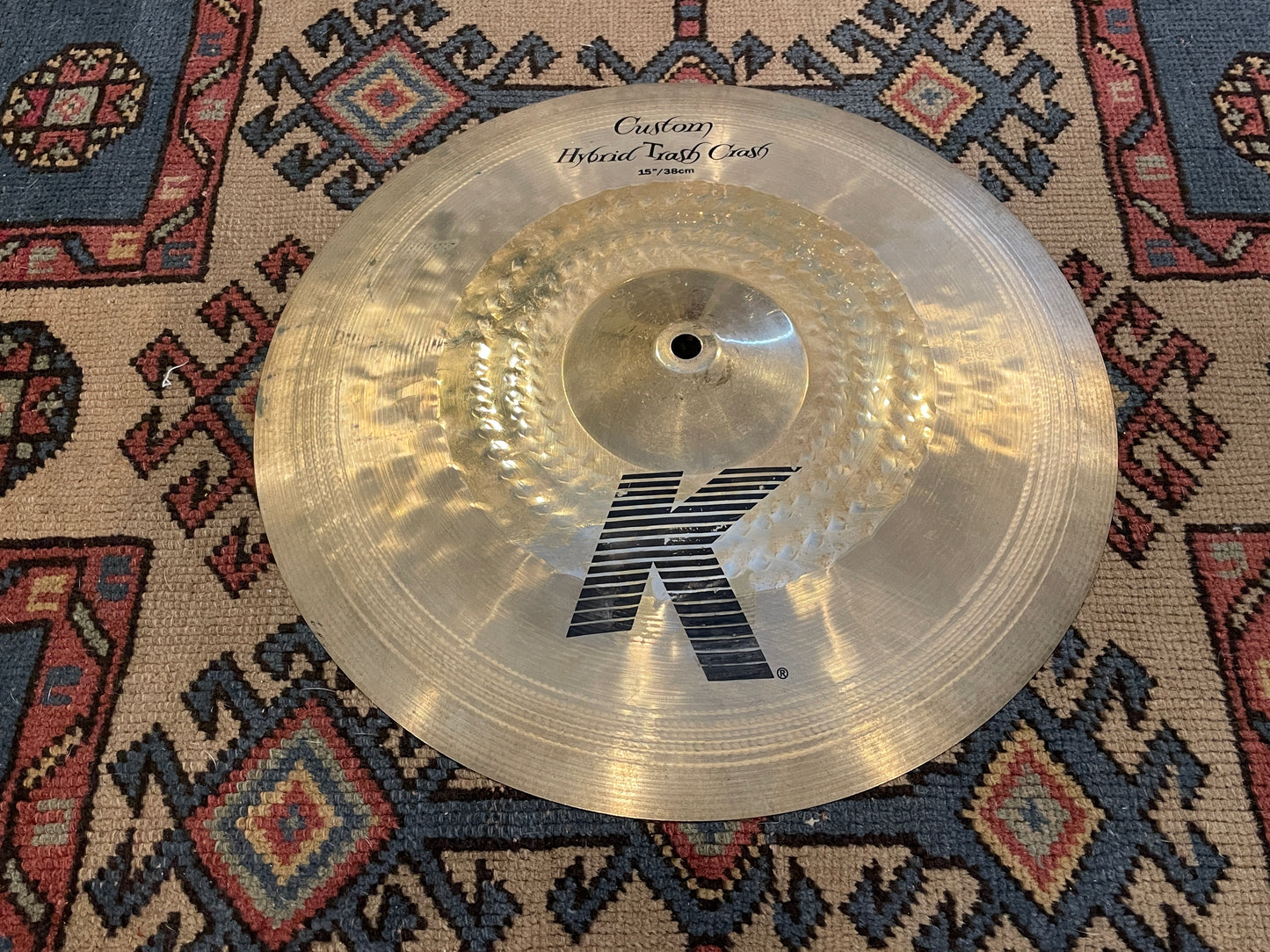 15" Zildjian K Custom Hybrid Trash Crash Cymbal 940g