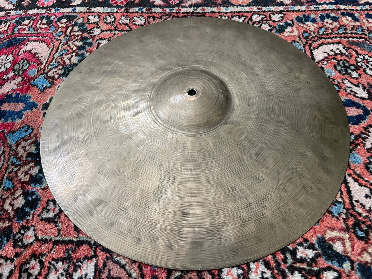 Vintage 15" K. Zildjian Istanbul Old Stamp Type IIb Hi-Hat / Small Ride Single Cymbal 1328g #762