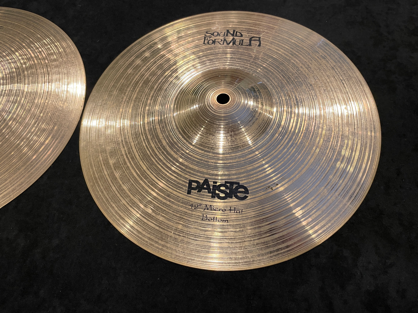 12" Paiste Sound Formula Micro Hats Hi-Hat Cymbal Pair 674g/910g - Rare!!!