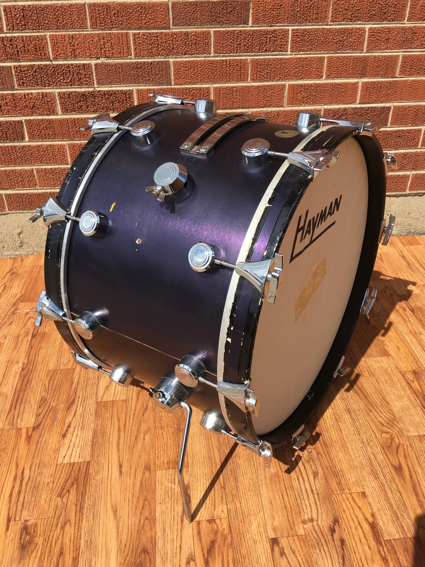 1969 Hayman 14x22 Bass Drum Midnight Blue