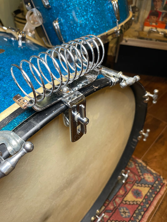 Vintage 1960s Slingerland Hoop Mount Spring Stick Holder Chrome