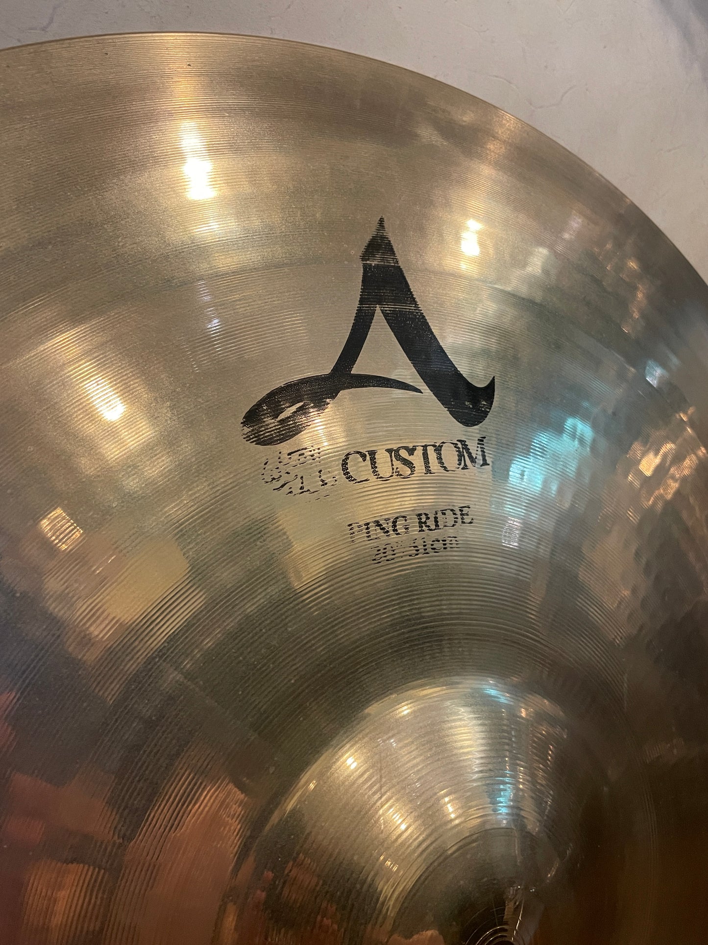 20" Zildjian A Custom Ping Ride Brilliant 2966g A20522