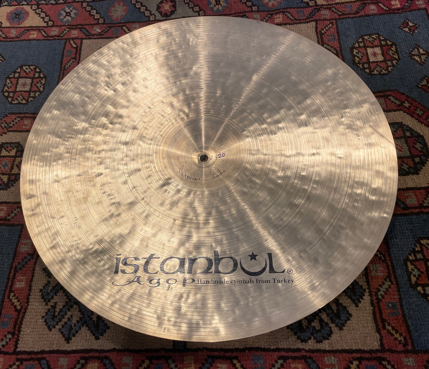 22" Istanbul Agop Traditional Dark Ride Cymbal 2420g