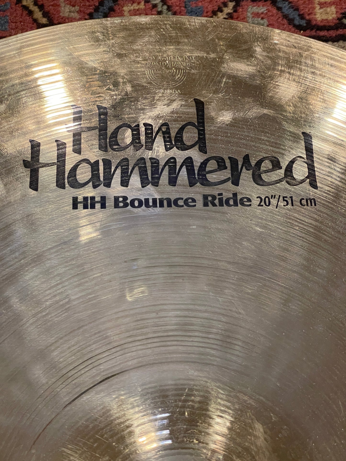 20" Sabian HH Hand Hammered Bounce Ride Cymbal 2404g *Video Demo*