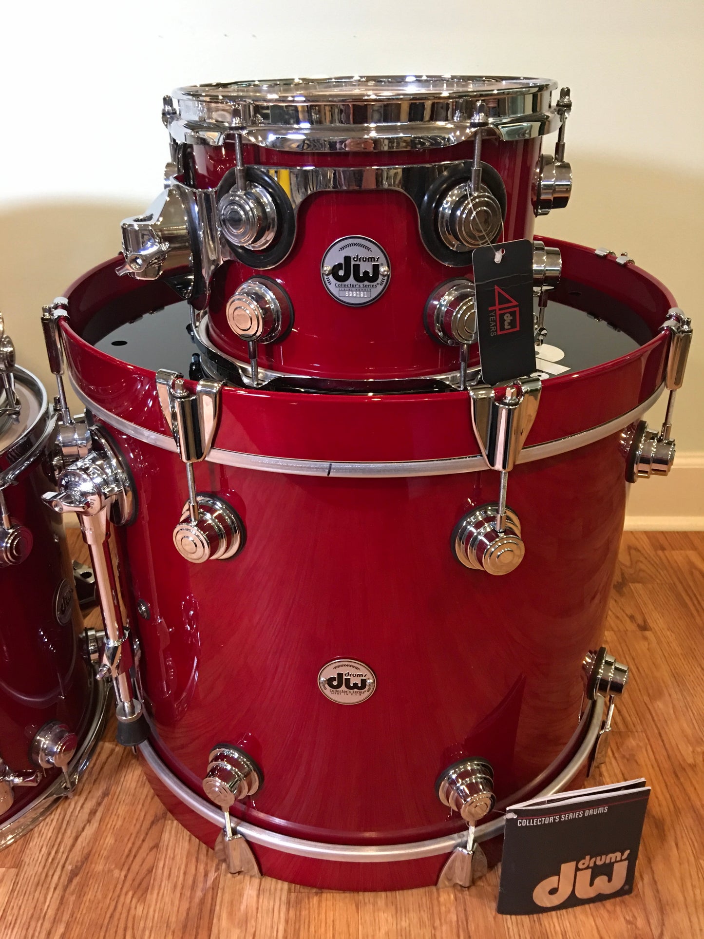 DW Collector's Series Maple Standard 4pc Drum Set Matador Red Lacquer 20/10/12/14
