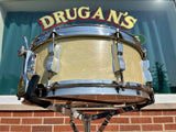 1950s WFL Ludwig 5.5x14 Buddy Rich Super Classic 8 Lug Snare Drum White Marine Pearl