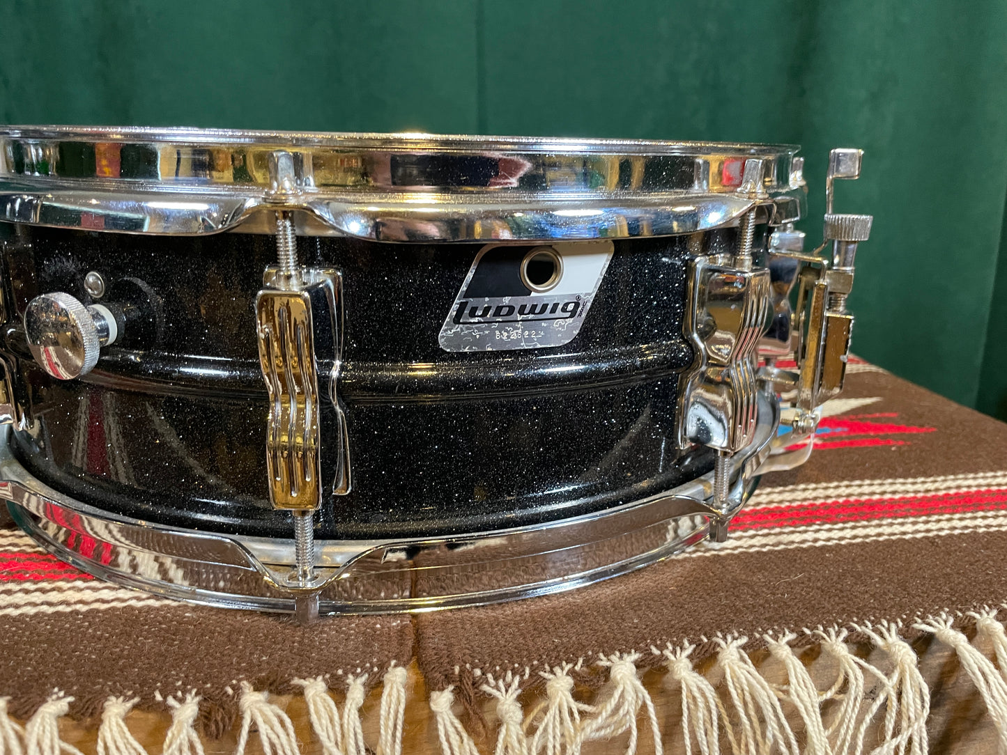 Ludwig 5x14 Black Galaxy Acrolite Snare Drum Blackrolite