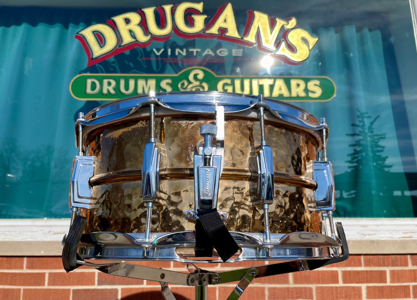 Ludwig 6.5x14 Hammered Bronze Phonic Snare Drum