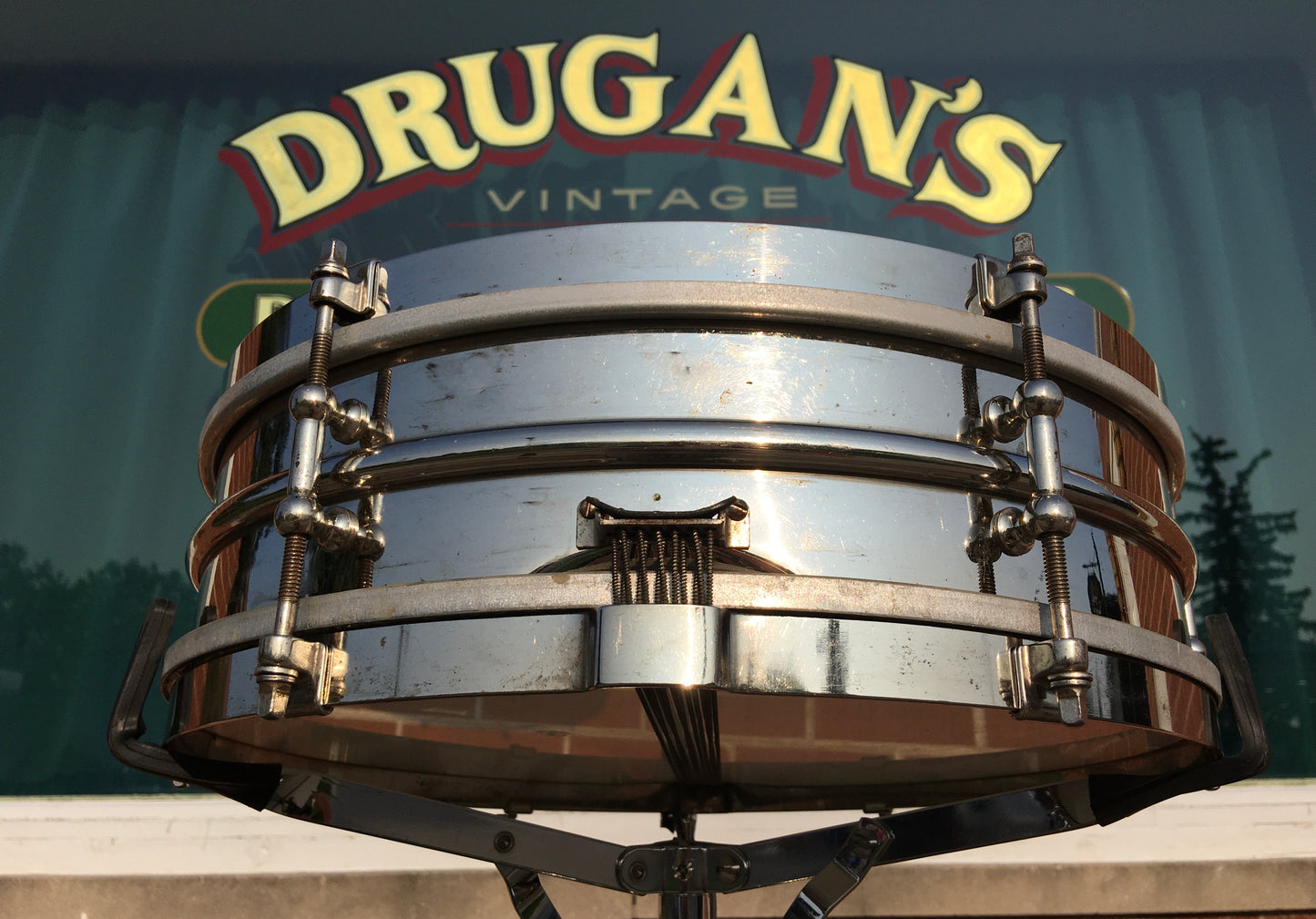 1920s Ludwig Universal 4x14 Heavy 2pc Brass Shell Snare Drum