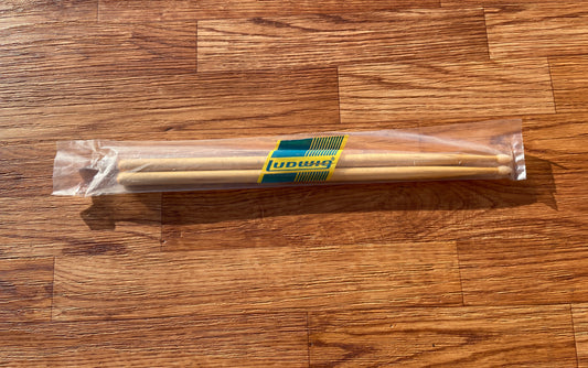 N.O.S. Vintage Ludwig 6AN Nylon Tip Drum Sticks w/ Original Bag New Old Stock