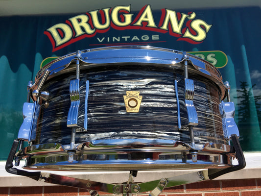 1966 Ludwig 5x14 Jazz Festival Snare Drum - Oyster Black Pearl