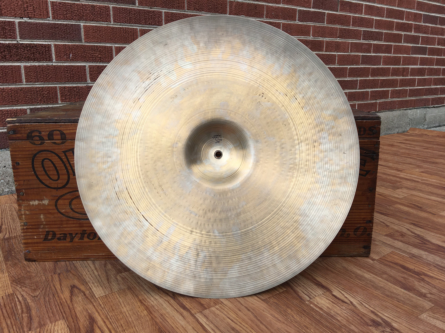 22" 1960s Zildjian A Ride Cymbal 2466g #619