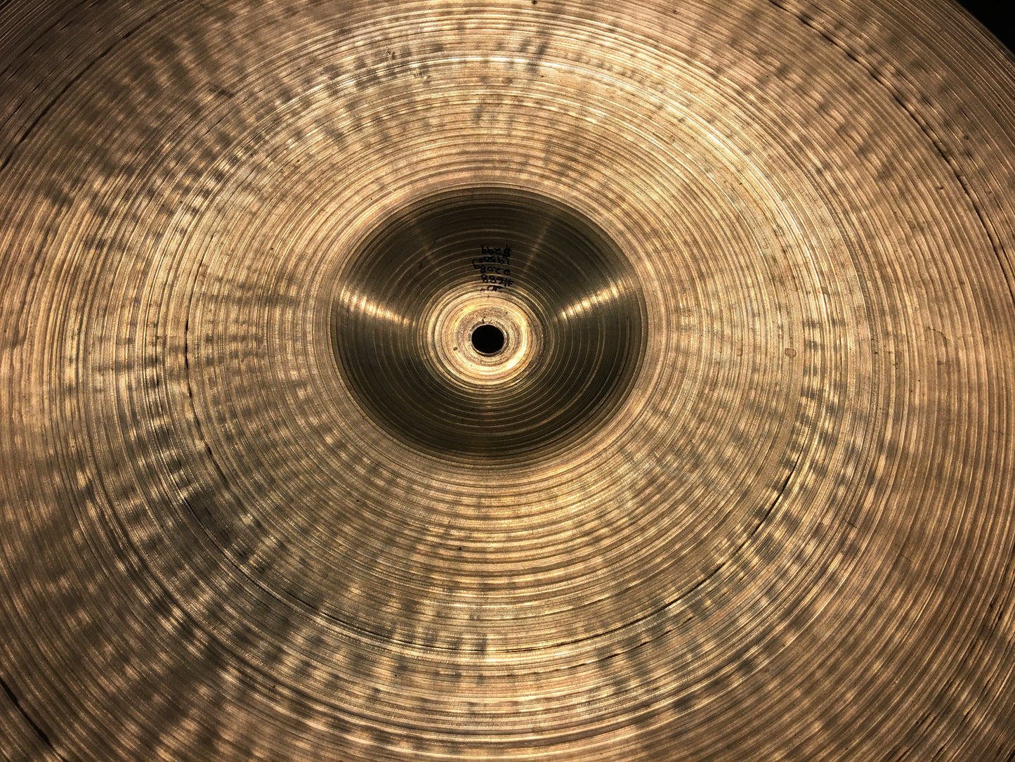 20" Zildjian A 1950s Small Stamp Ride Cymbal 2208g #688 *Sound File*