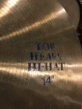 14" 1985 Paiste Blue Label Formula 602 Heavy Hi-Hat Cymbals 1074/1148g