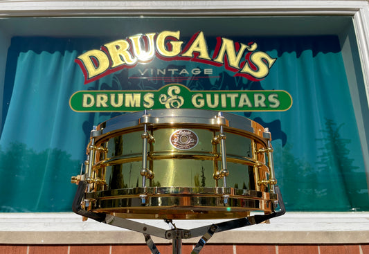 2000 Ludwig 5x14 Limited Edition Brass Millennium Snare Drum #36 of 100