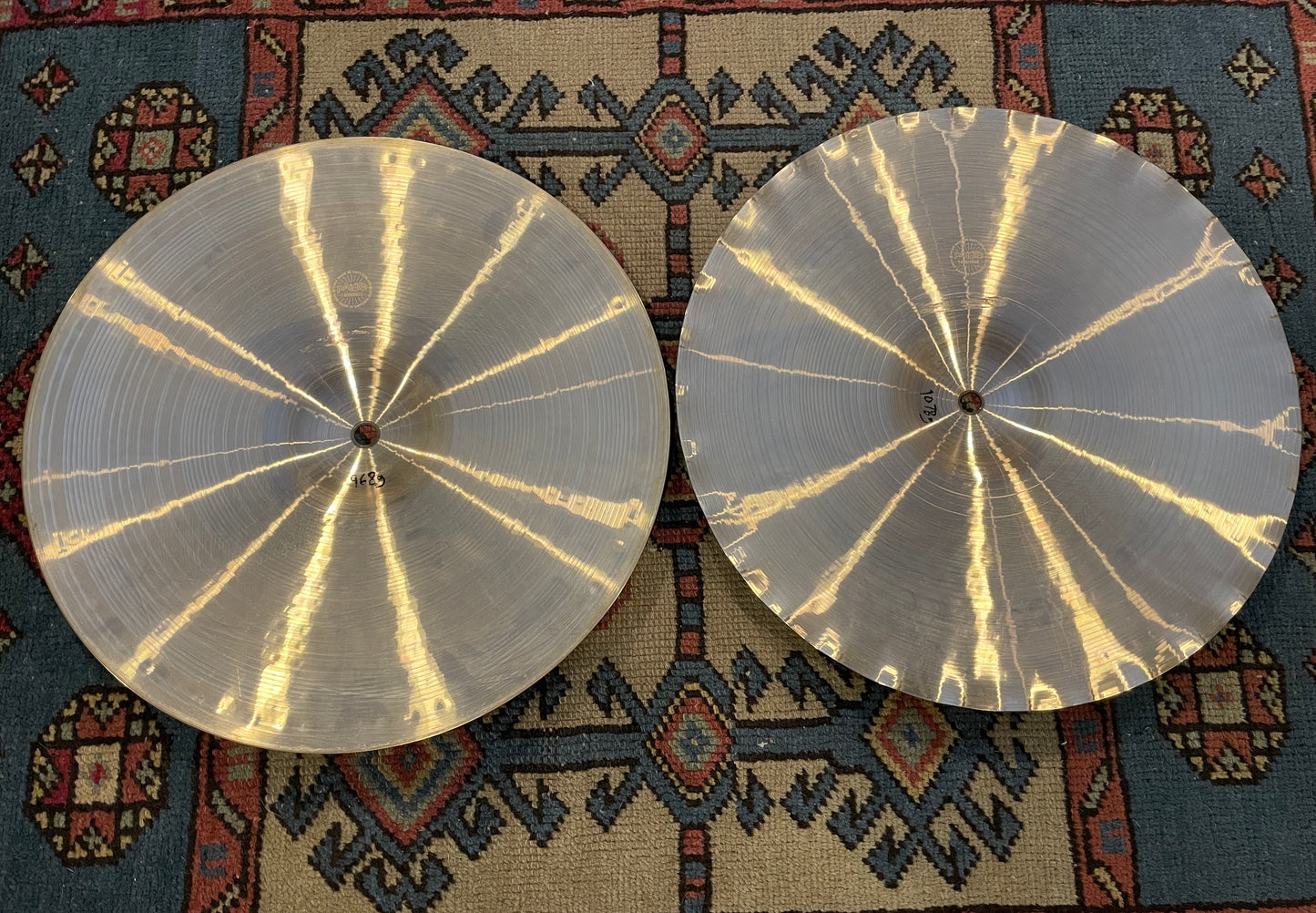 14" Paiste 2002 Sound Edge Hi-Hat Cymbal Pair 968g/1078g