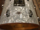 1970s Slingerland 14X18 Bop Bass Drum White Marine Pearl 5 Ply