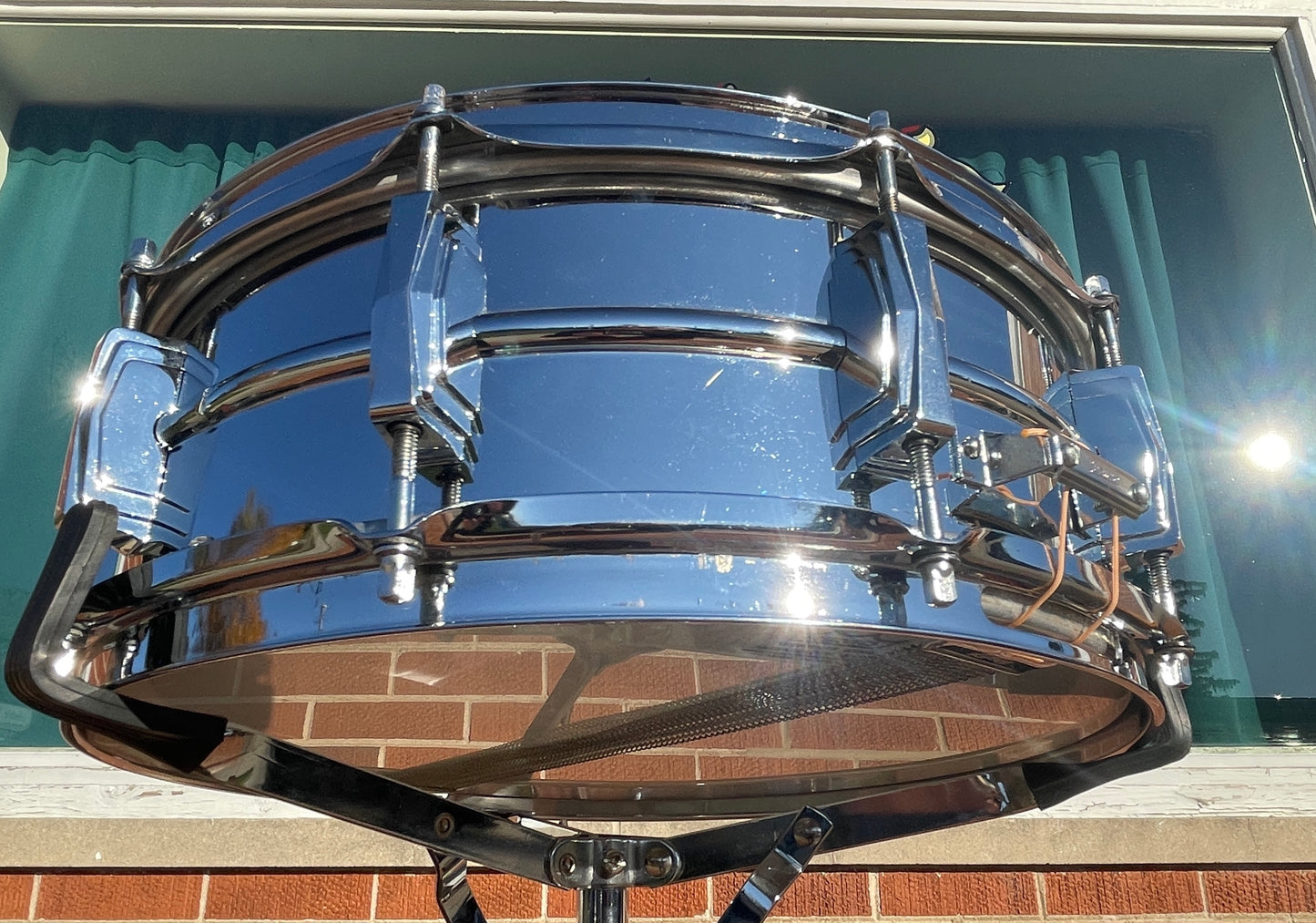 1970s Ludwig 5x14 LM400 Supraphonic Snare Drum Cut Badge