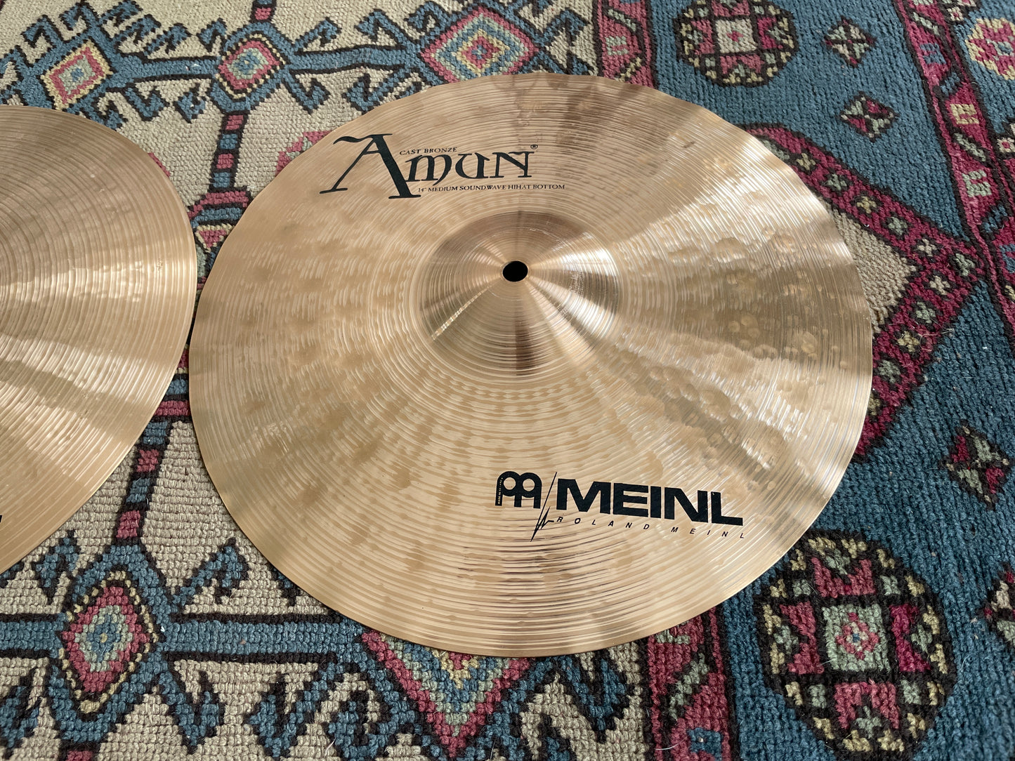 14" Meinl Amun Medium Sound Wave Hi-Hat Cymbal Pair 958g/1072g