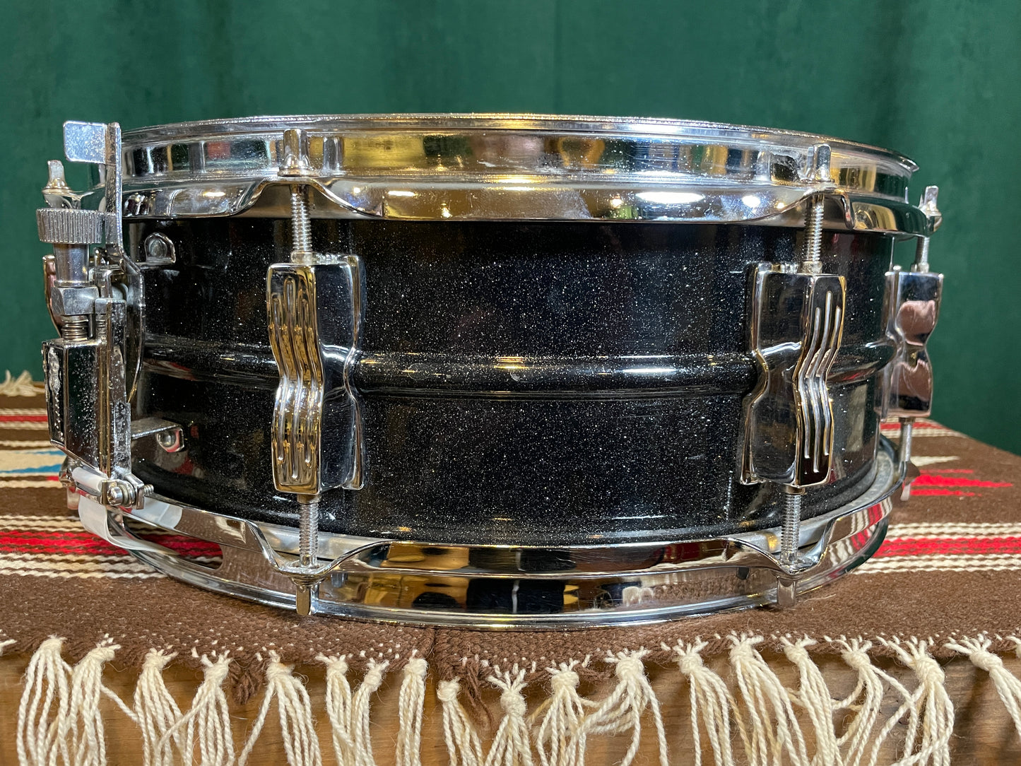 Ludwig 5x14 Black Galaxy Acrolite Snare Drum Blackrolite