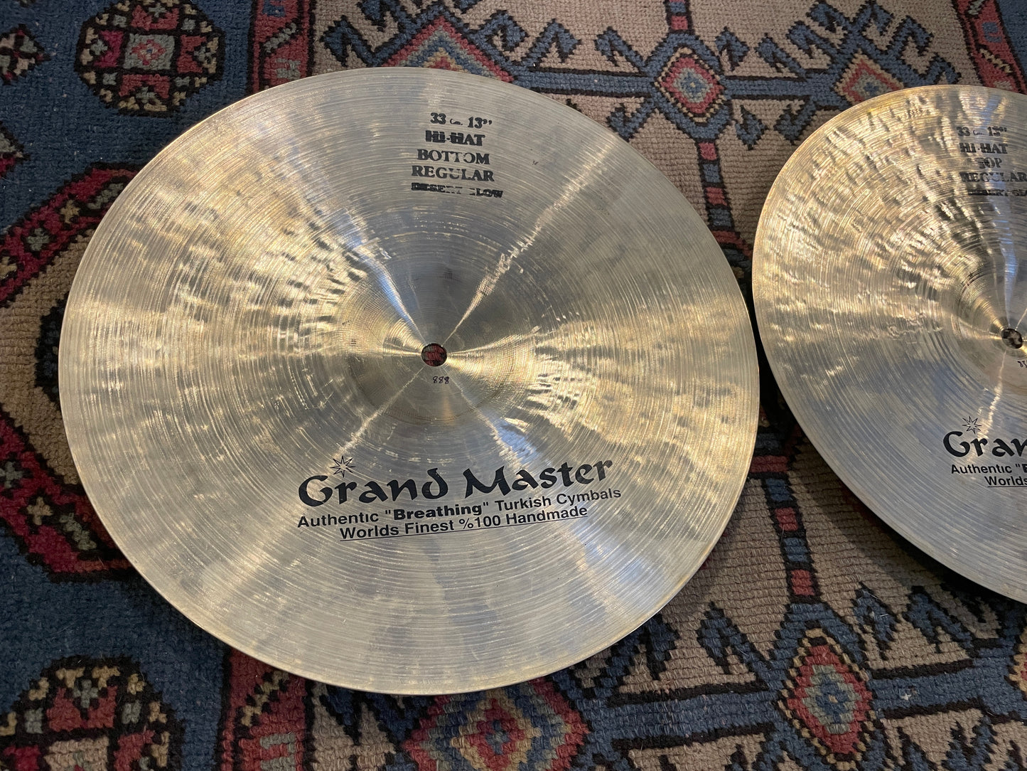 13" Grand Master Desert Glow Regular Hi-Hat Cymbal Pair 834g/888g