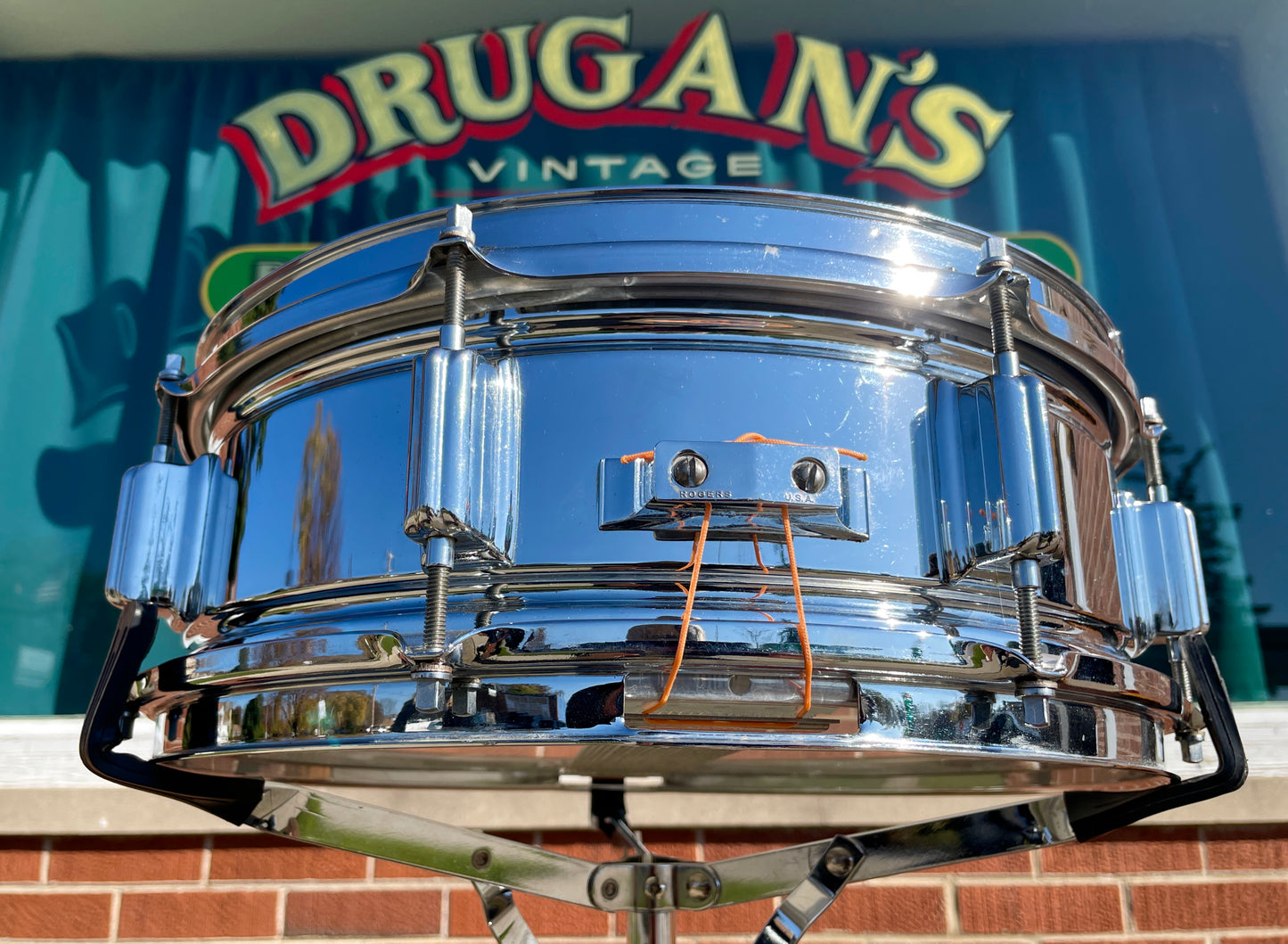 1960s Rogers 5x14 Powertone Snare Drum Cleveland Era COB