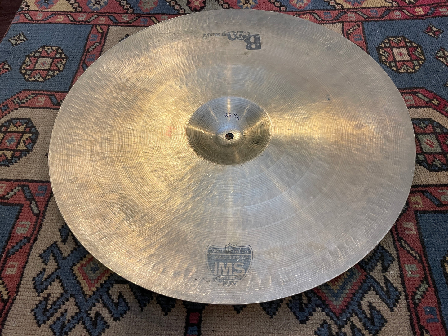 20" Sabian B20 Ride Cymbal 2240g Made in Italy *Video Demo*