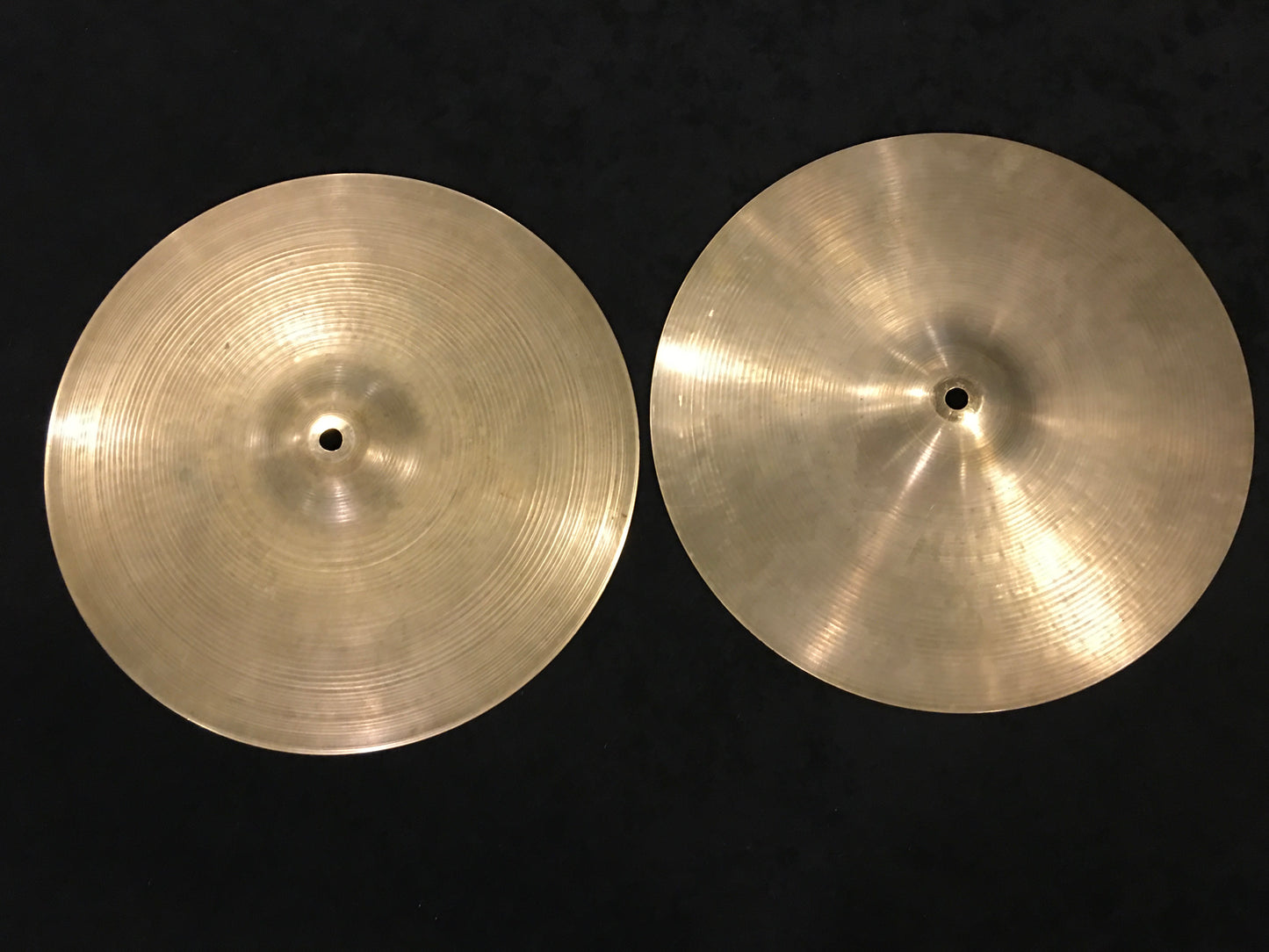 14" Zildjian A 1970s Hi-Hat Cymbal Set 932g/1066g #666 *Sound File*