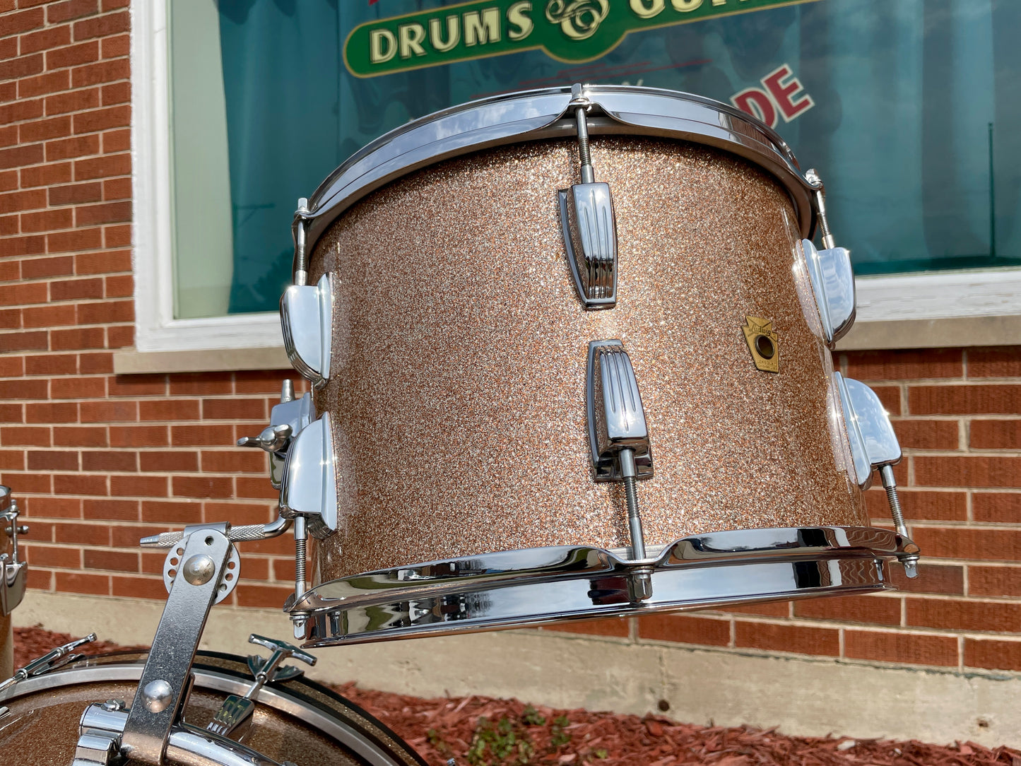 1964 Ludwig Super Classic Drum Set Champagne Sparkle 22/13/16