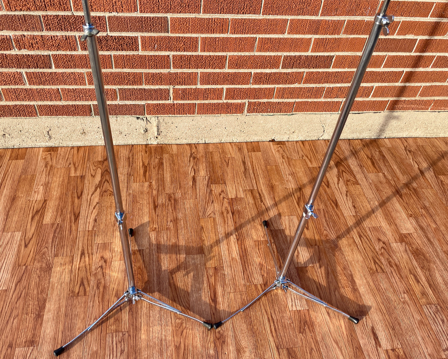 1960s Ludwig 1400 Flat Base Straight Cymbal Stand Pair (2 Pcs.)