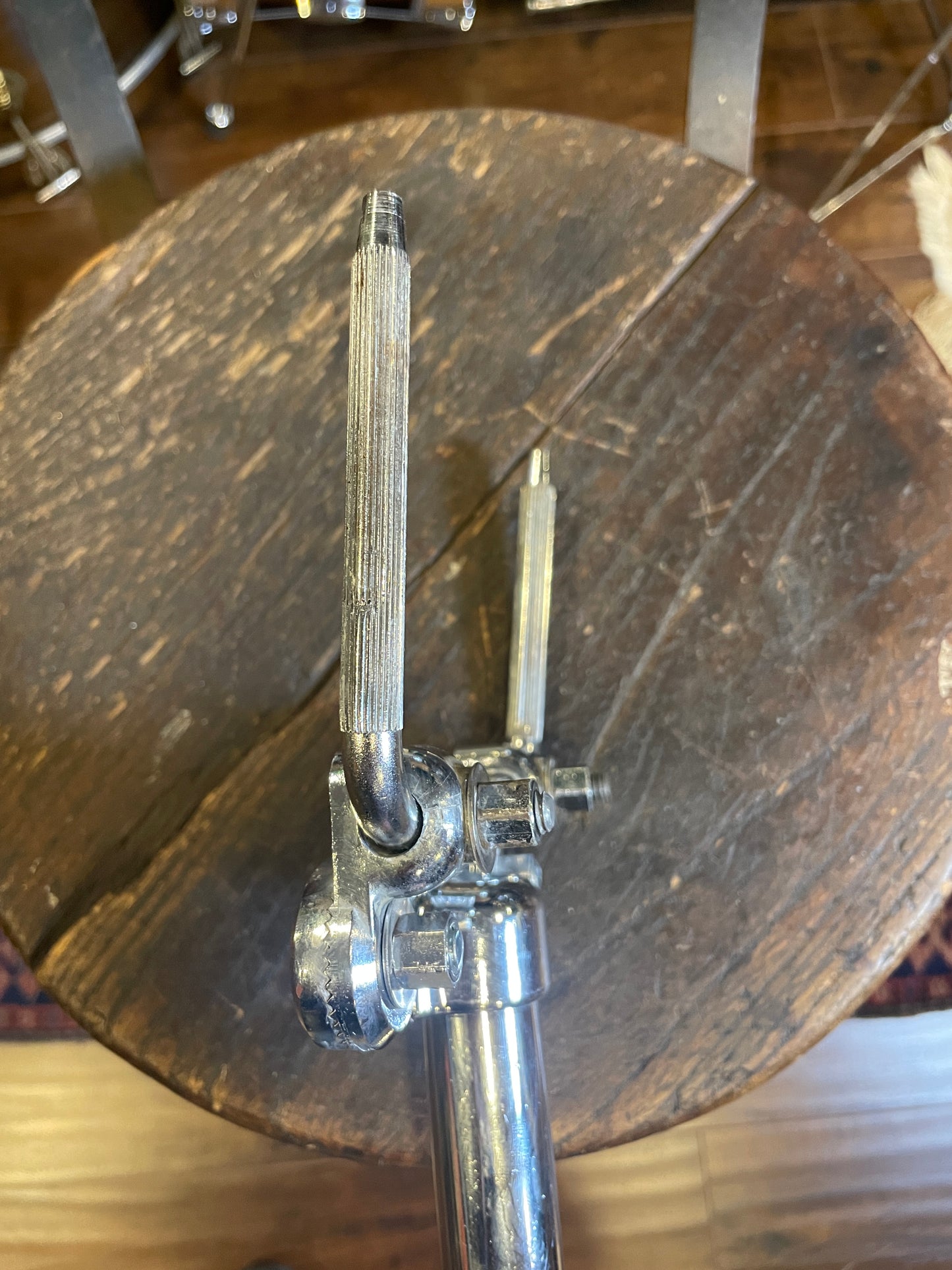 1970s Ludwig No. 781-2 Short Double Tom Post Holder Hollywood Big Beat