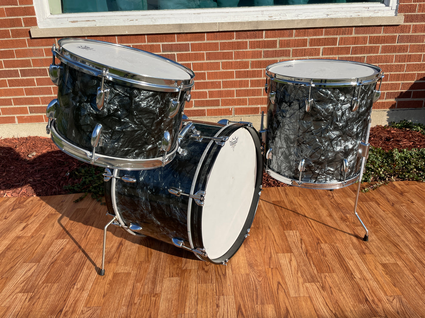 1960s Camco Drum Set Black Diamond Pearl Oaklawn 20/12/16