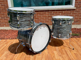 1968 Ludwig Super Classic Drum Set Oyster Blue Pearl 22/13/16