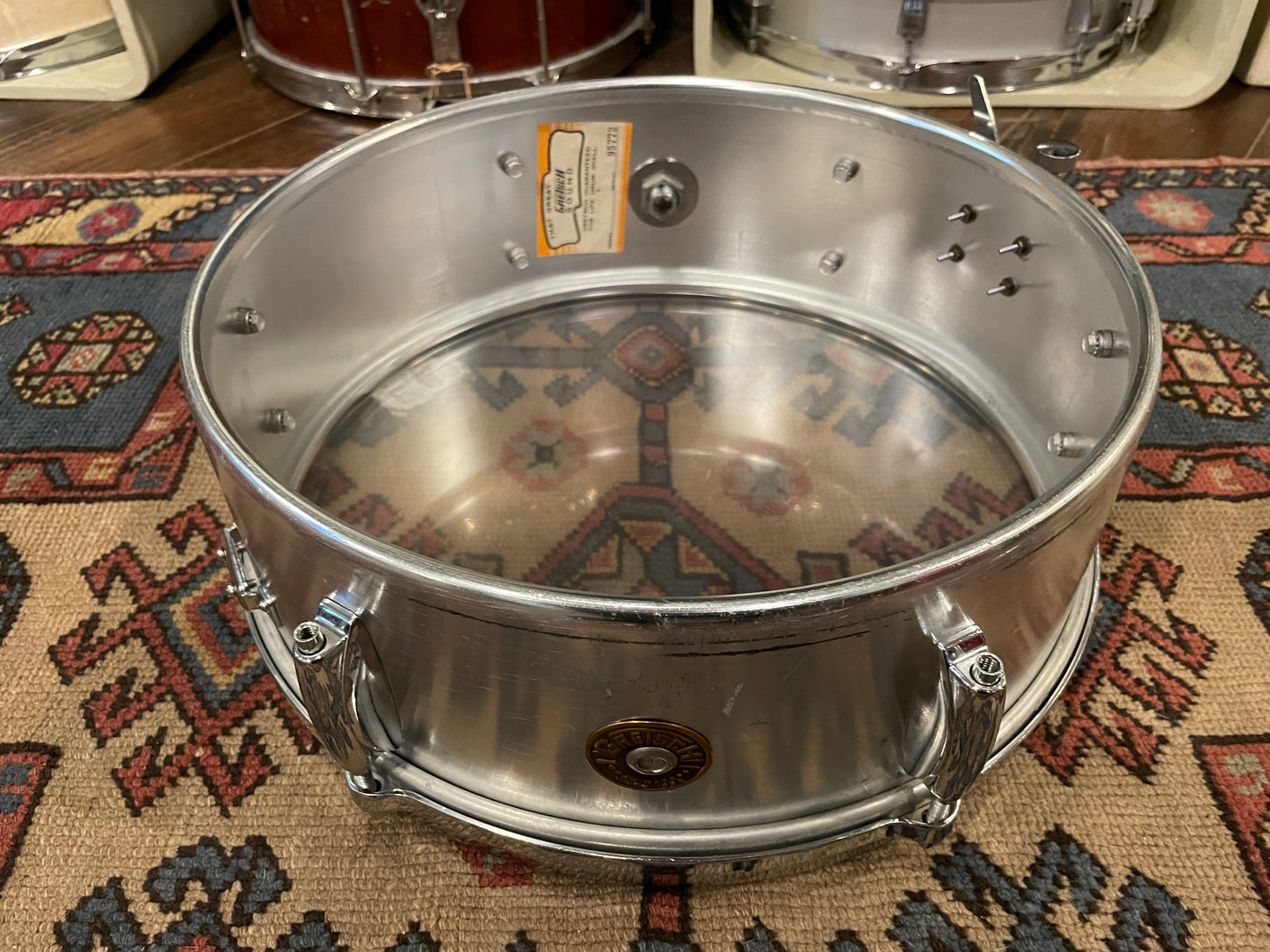 1960s Gretsch 5x14 Model 4105 Snare Drum Aluminum 6-Lug