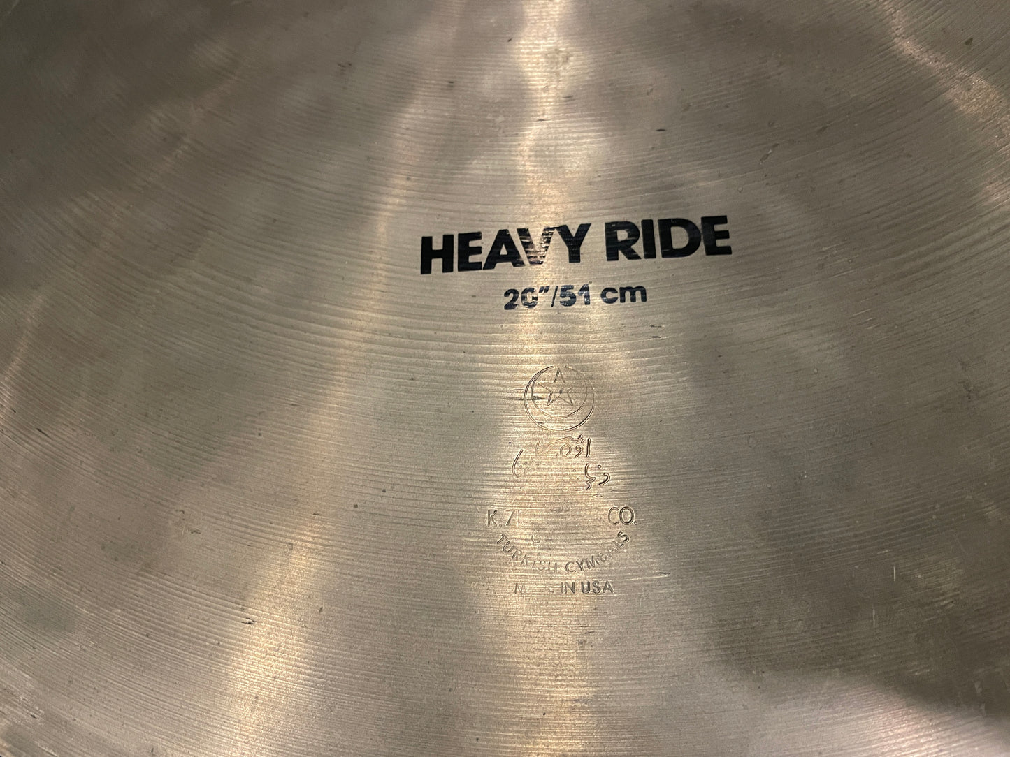 20" Zildjian K 1980s EAK Heavy Ride Cymbal 2824g *Video Demo*