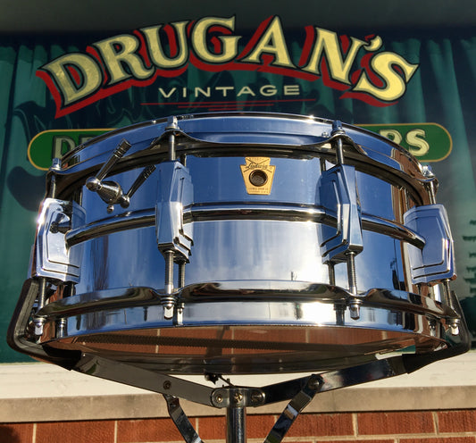 1968 Ludwig 5x14 Supraphonic LM400 Snare Drum 100% Original