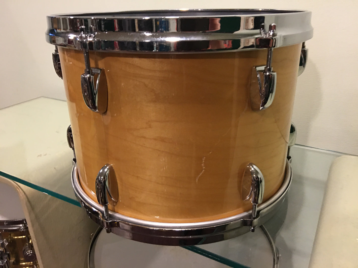 1980s Gretsch 9x13 Virgin Tom Drum Natural Maple