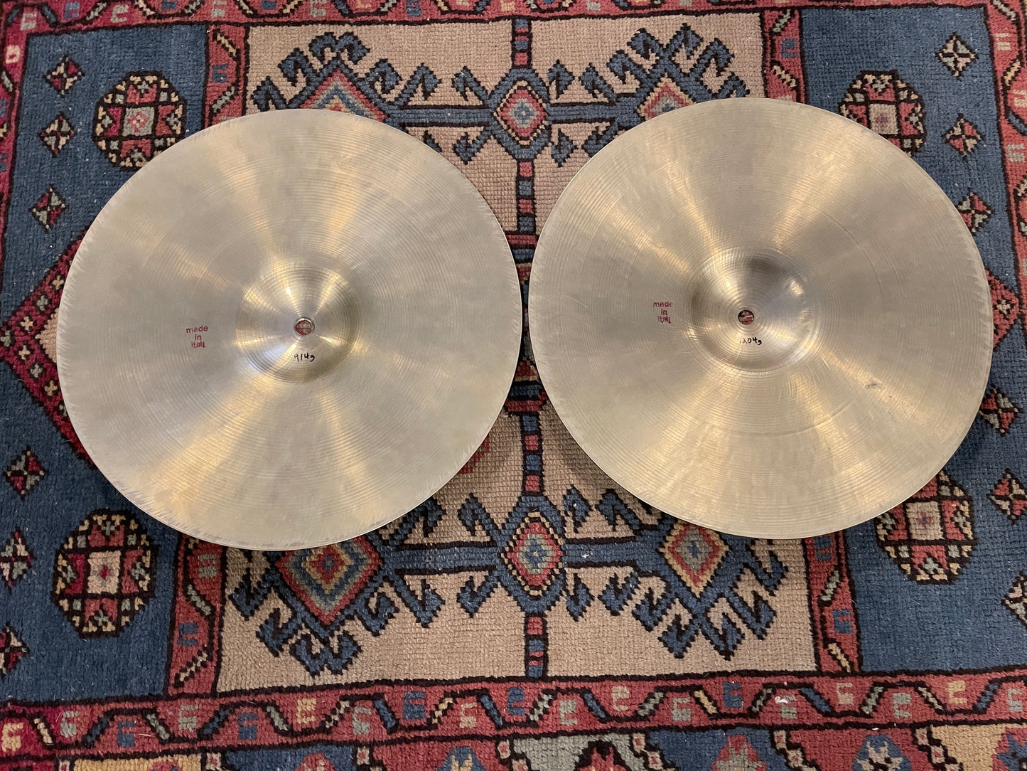 14" Sabian B20 Hi-Hat Cymbal Pair Made In Italy 914g/1204g