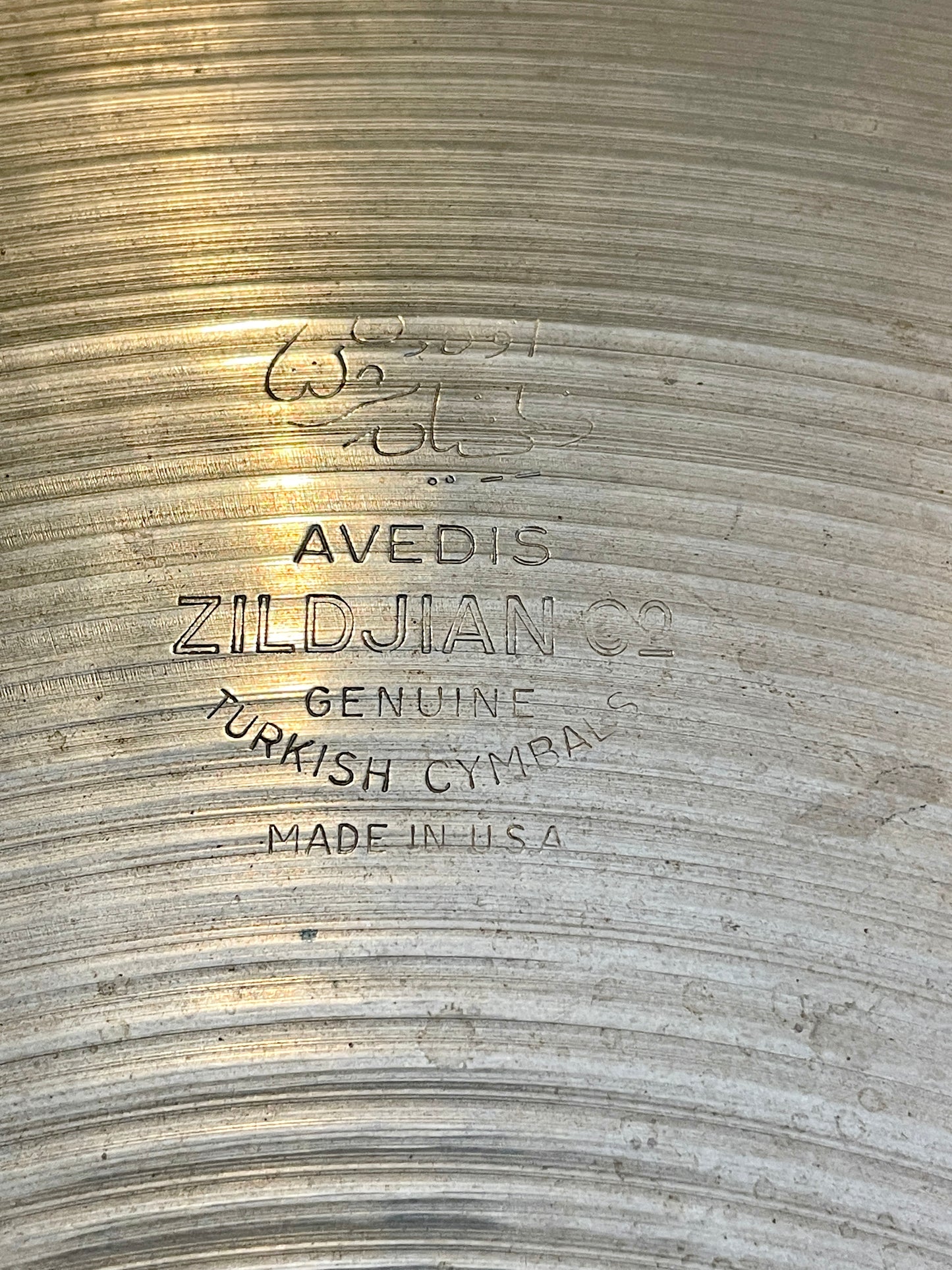 22" Zildjian A 1950s Large Block Stamp Ride Cymbal 2594g #863