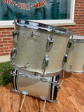 1964 Ludwig Super Beat Drum Set Silver Sparkle 20/13/16 COB