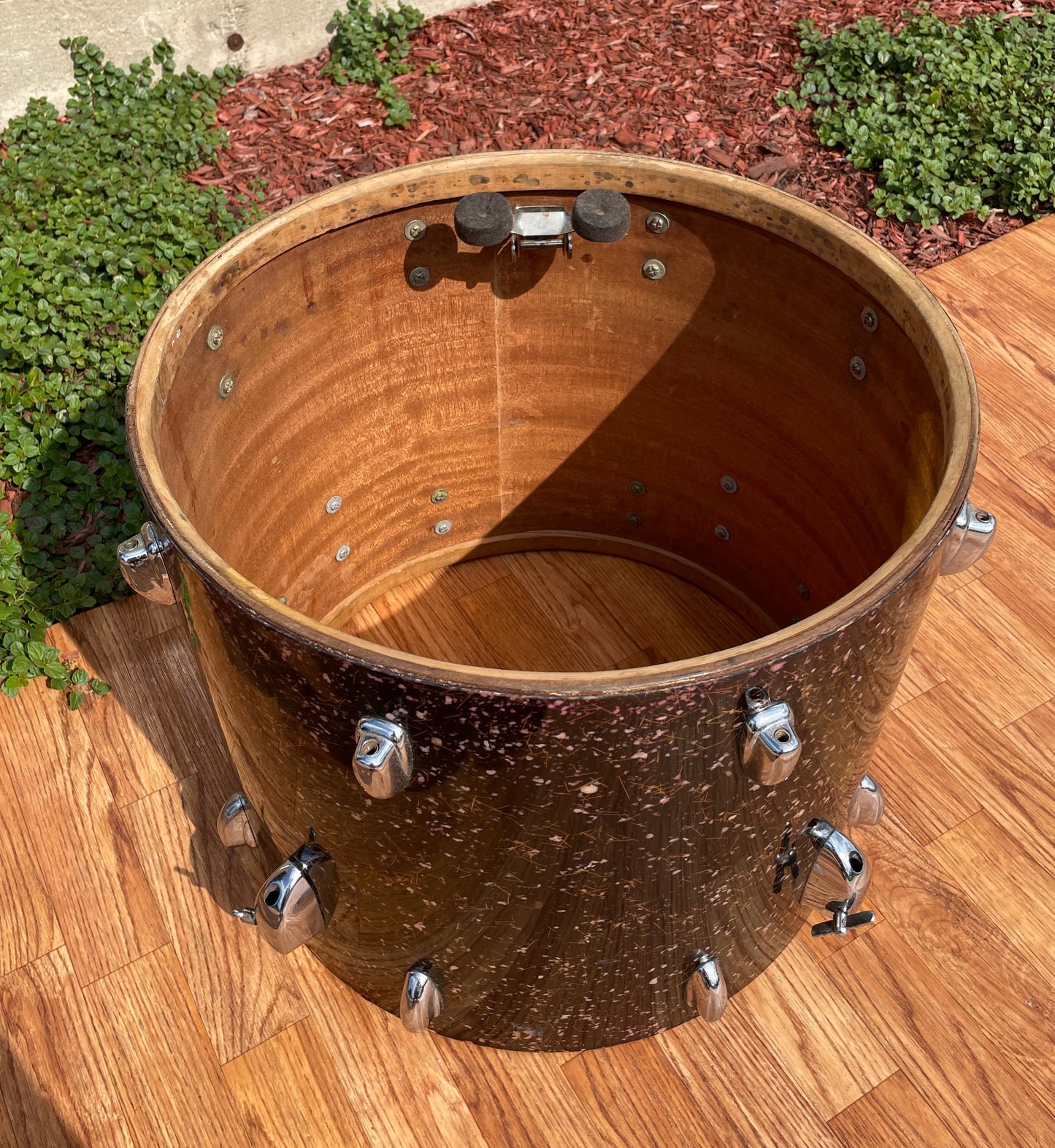 1958 Slingerland 16x18 Floor Tom Drum Capri Pearl