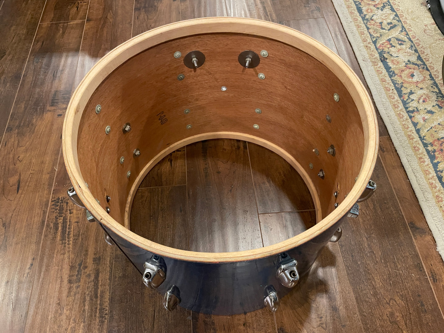 1958 Slingerland Radio King Little Pro Outfit No. 4N Drum Set Aqua Blue Sparkle
