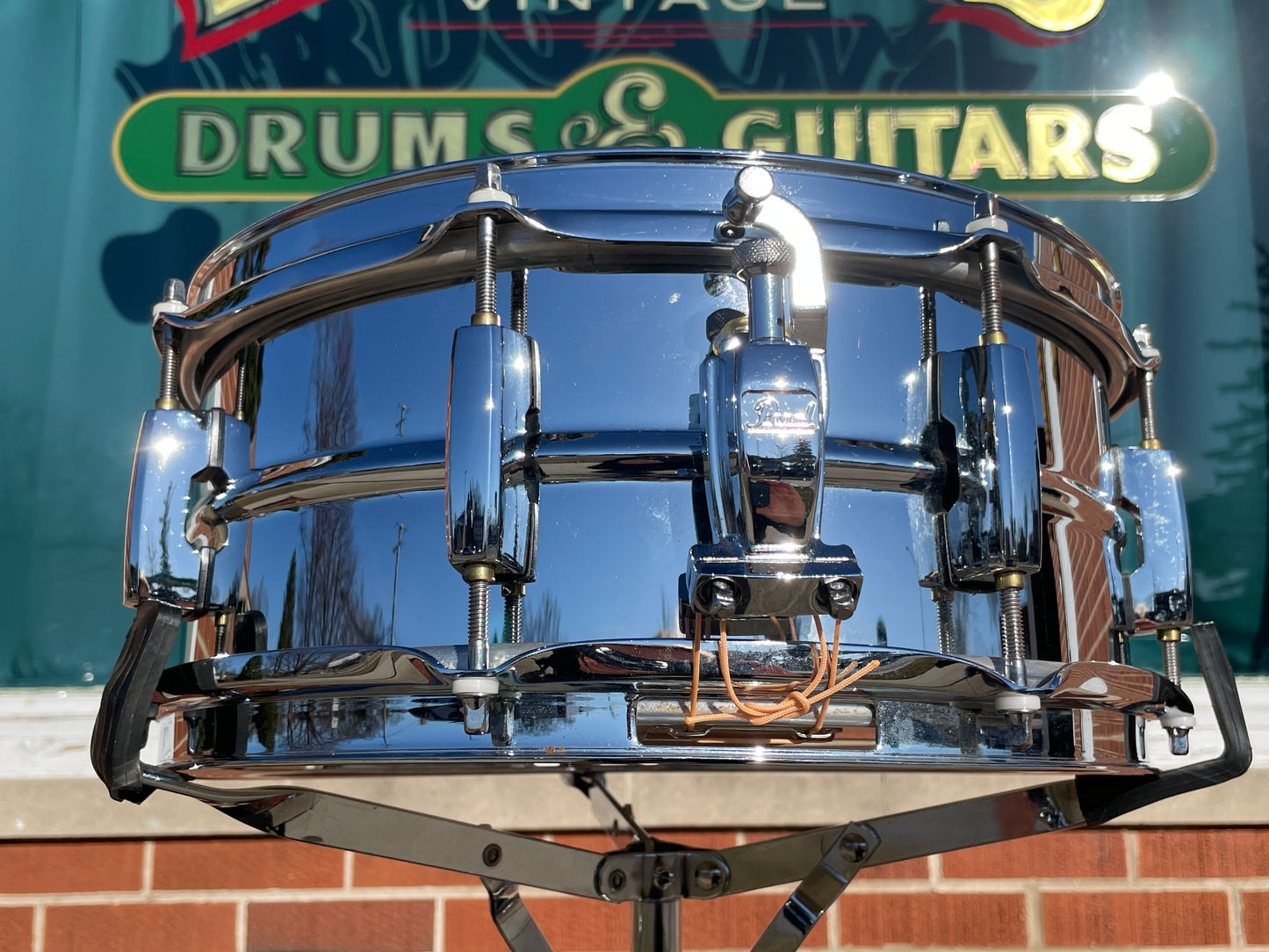 Pearl Sensitone 5.5x13 Snare Drum Chrome Over Steel